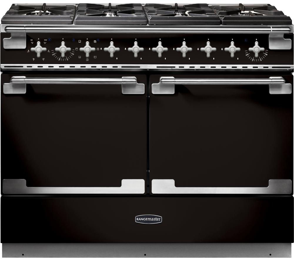 Buy RANGEMASTER Elise SE 110 Dual Fuel Range Cooker Black & Chrome