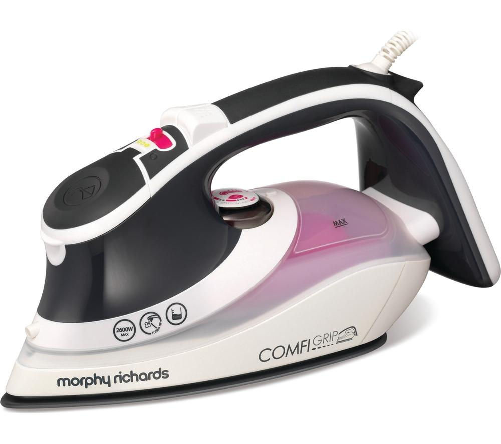 Buy MORPHY RICHARDS Comfigrip 301020 Steam Iron Charcoal & Pink