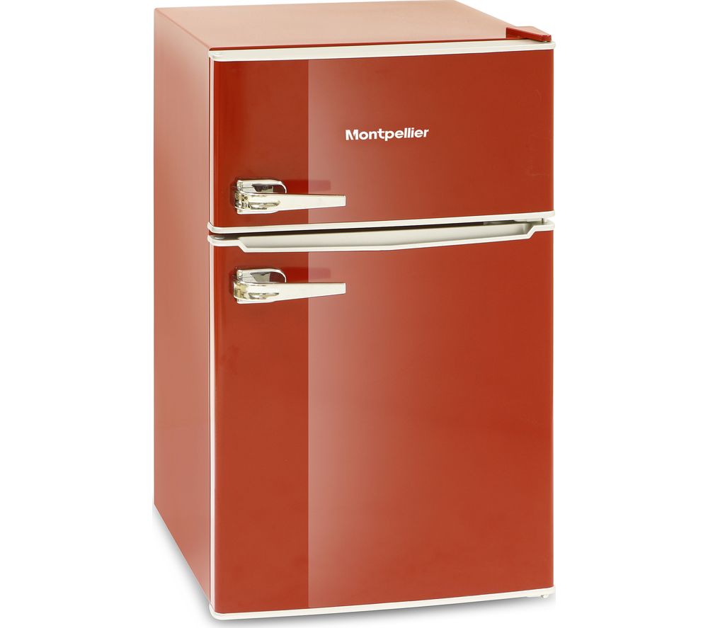 Buy MONTPELLIER MAB2030R Undercounter Fridge Freezer Red Free