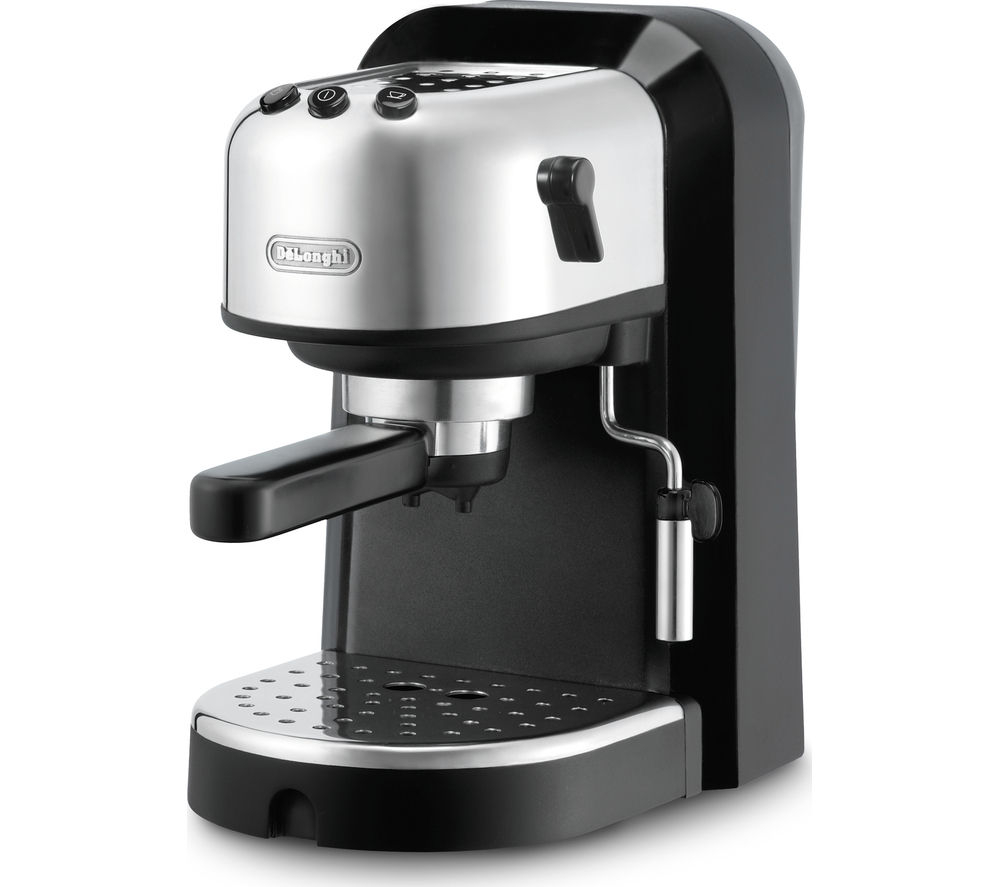 Delonghi Coffee Espresso Machine Black & Chrome Silver EC271.B eBay