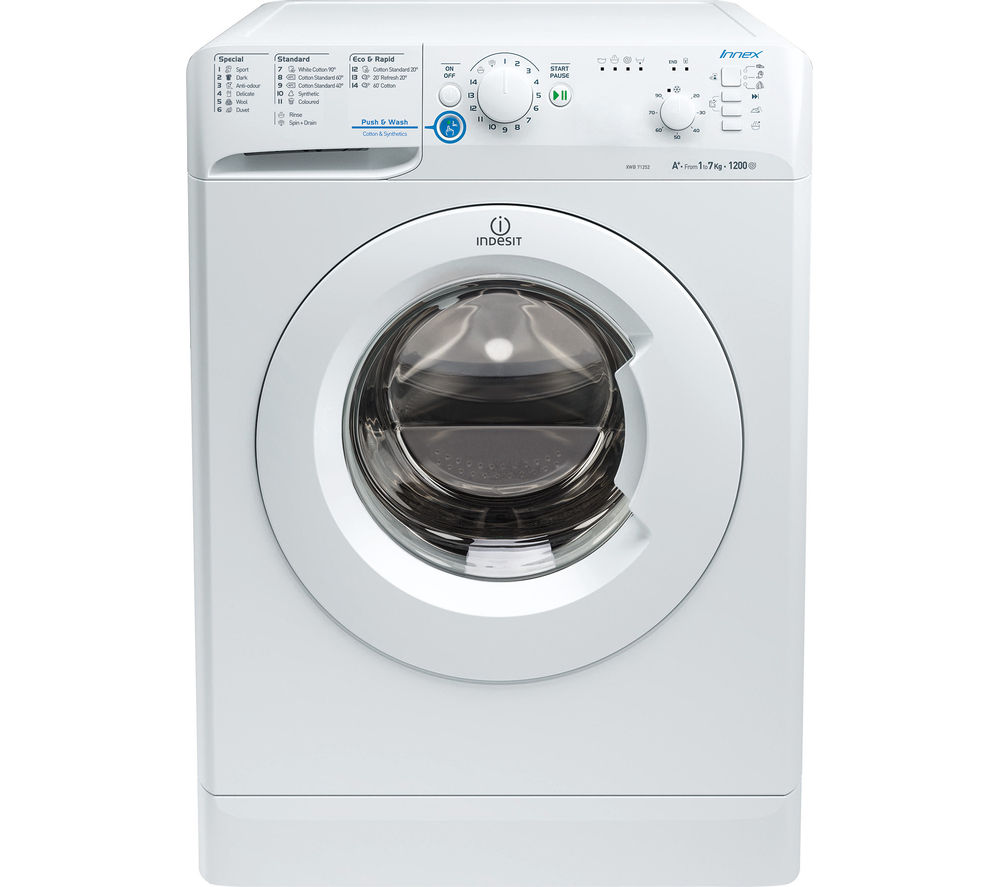 Buy INDESIT Innex XWB71252W Washing Machine White Free Delivery Currys