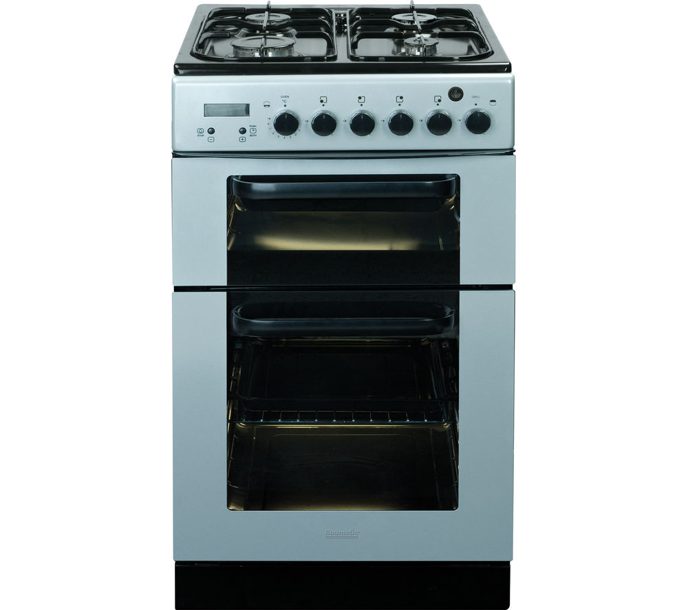 Baumatic BCG520SL Gas Cooker in Silver