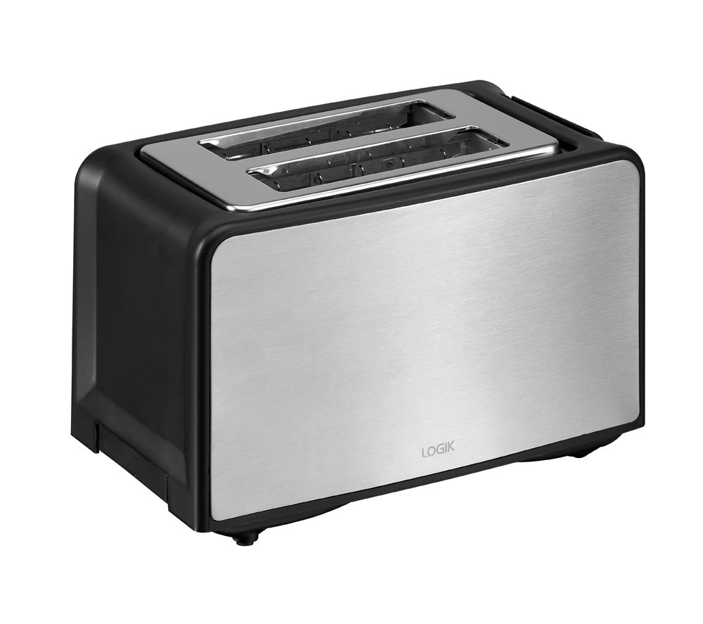 Logik L02TBS13 2-Slice Toaster - Stainless Steel, Stainless Steel