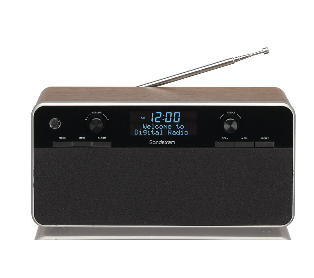 SANDSTROM SDABXRW13 DAB Radio Black & Wood