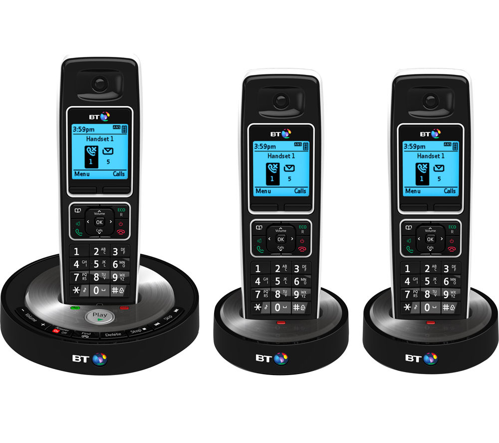 Buy BT 6510 Cordless Phone with Answering Machine Triple Handsets