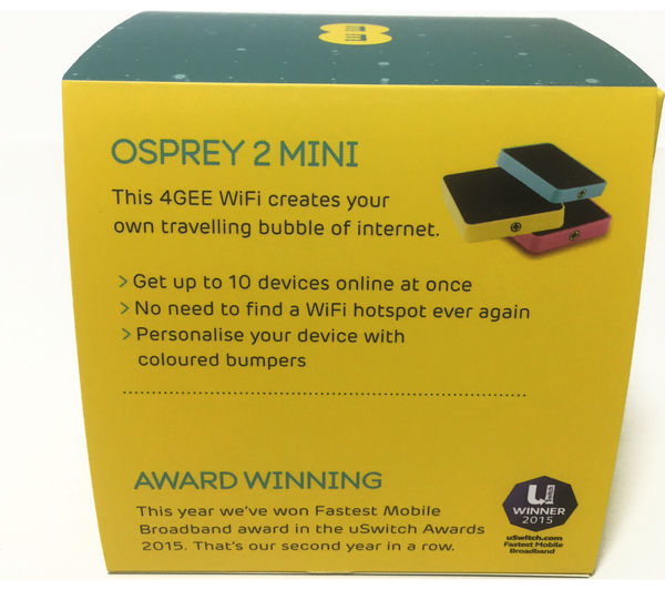 EE Osprey 2 Mini Pay As You Go Mobile WiFi Deals PC World