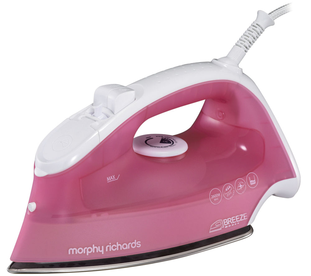 Buy MORPHY RICHARDS Breeze 2600W Steam Iron Pink + Kettle & Iron