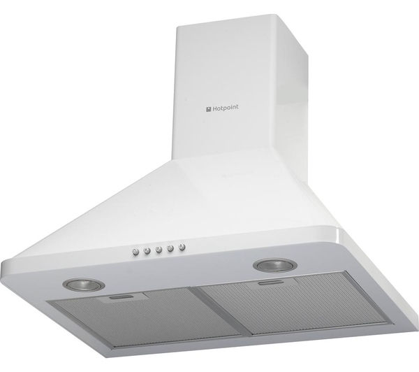 HOTPOINT HHP65CMWH Chimney Cooker Hood White