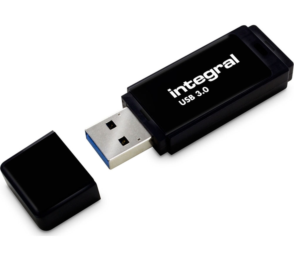 Buy INTEGRAL INFD32GBBLK3.0 USB 3.0 Memory Stick 32 GB, Black Free