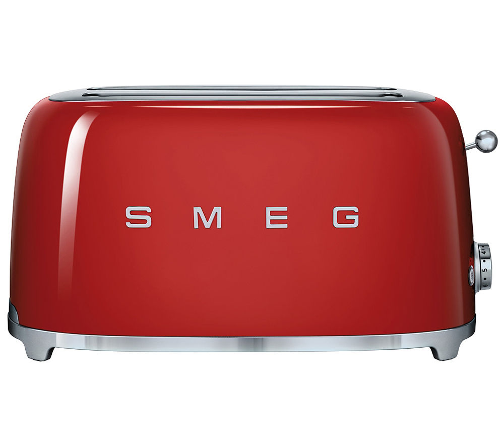 Buy SMEG TSF02RDUK 4Slice Toaster Red Free Delivery Currys