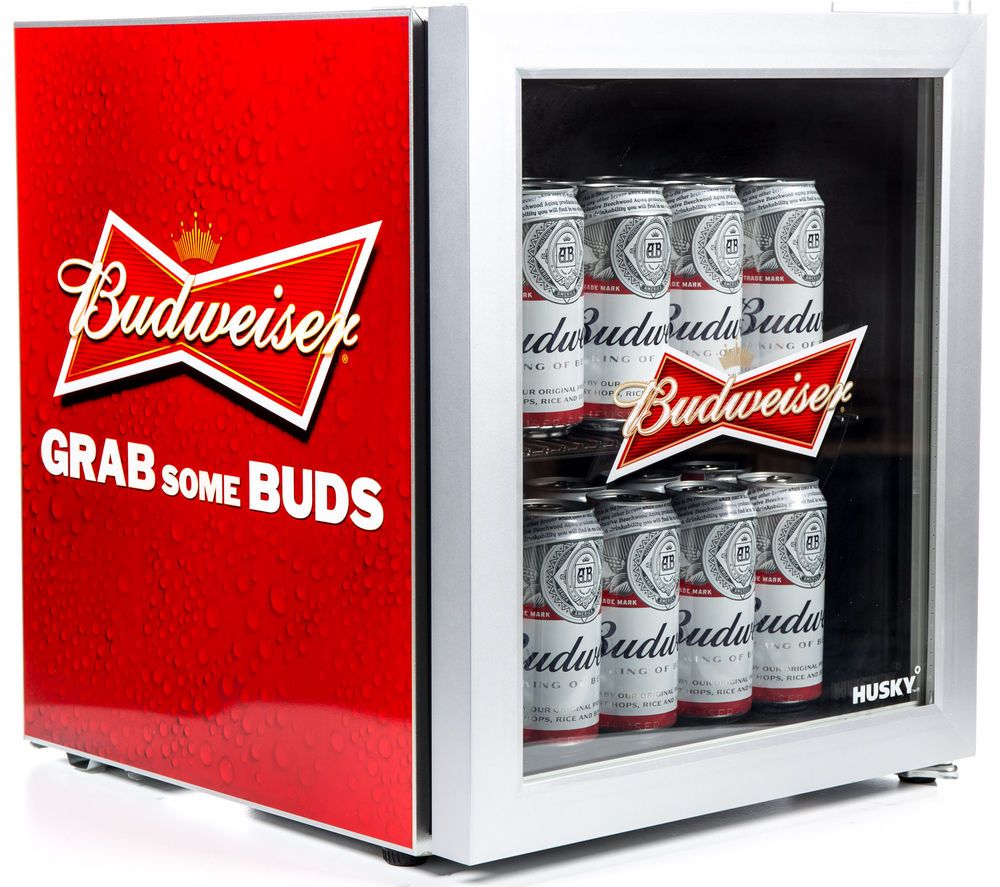 Husky EL202 Budweiser Mini Fridge - in Red