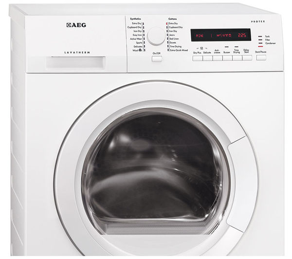 Buy AEG T76280AC Condenser Tumble Dryer White Free Delivery Currys