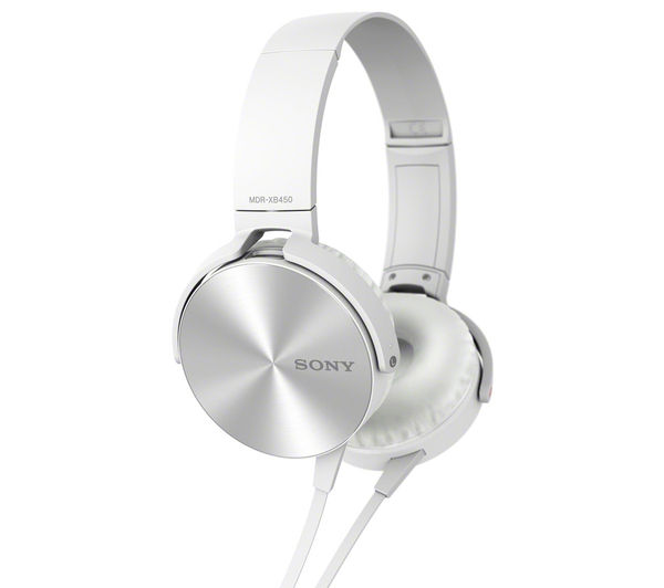 SONY MDR-XB450APW Headphones 