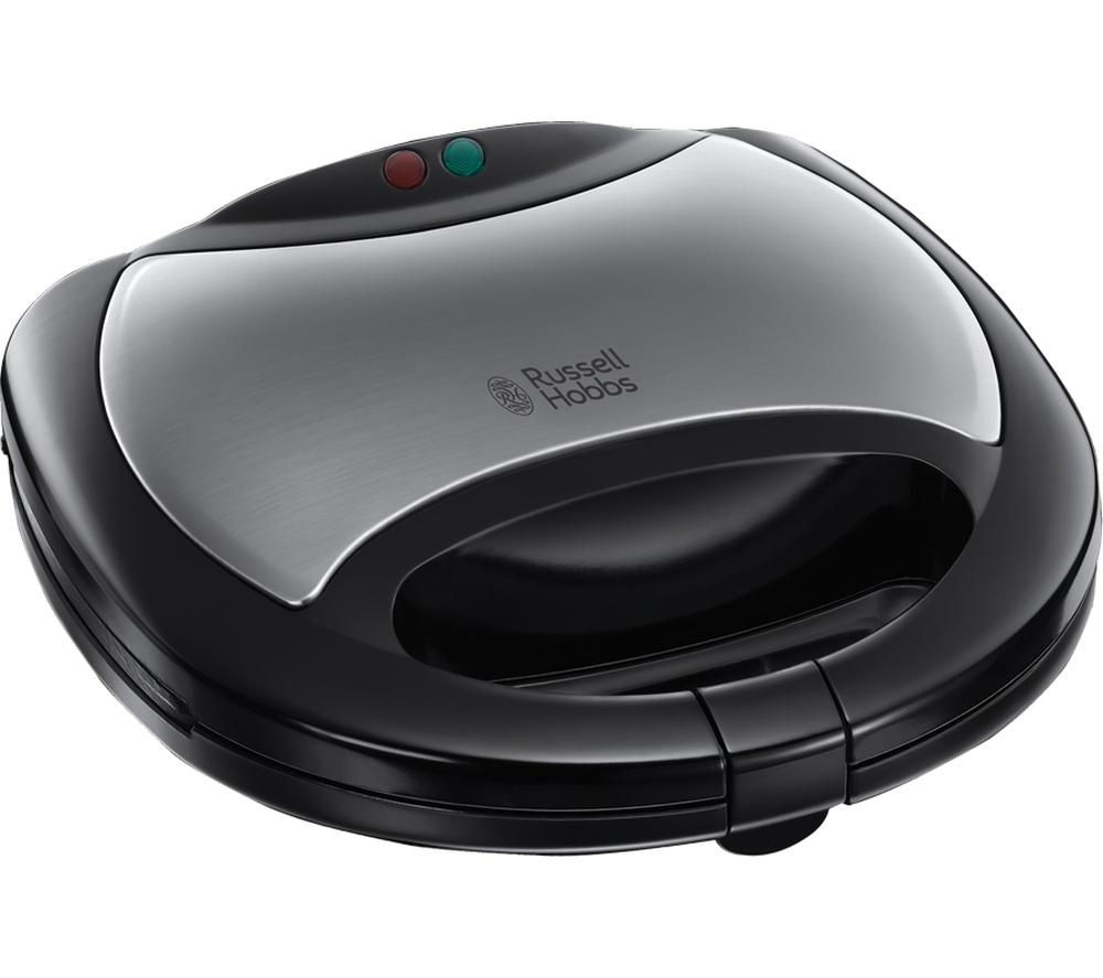 Russell Hobbs 20930 3-in-1 Sandwich Toaster - Black & Silver, Black