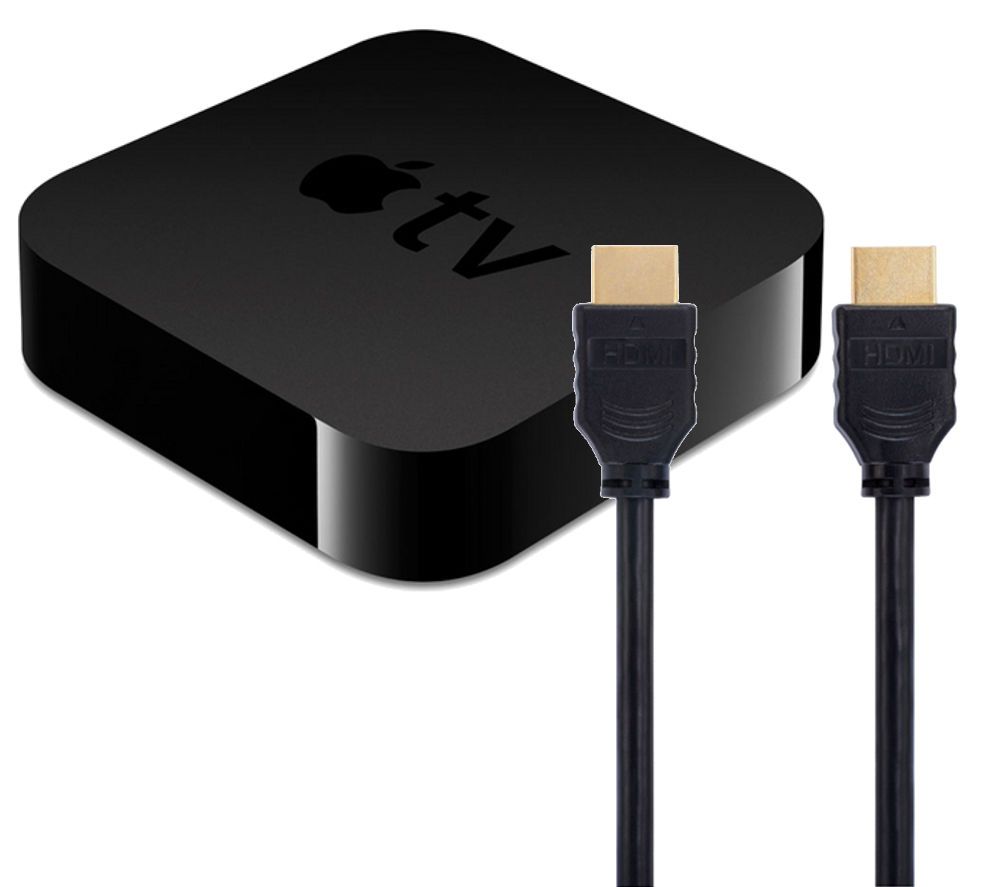 Image of Apple TVwith 3m HDMI Cable