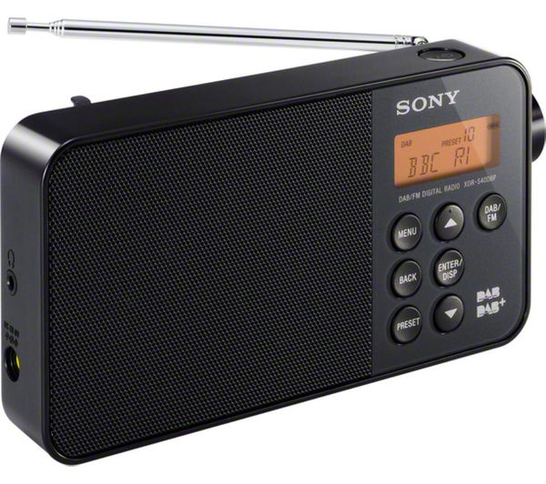 Buy SONY XDRS40DBPB Portable DAB Radio Black Free Delivery Currys