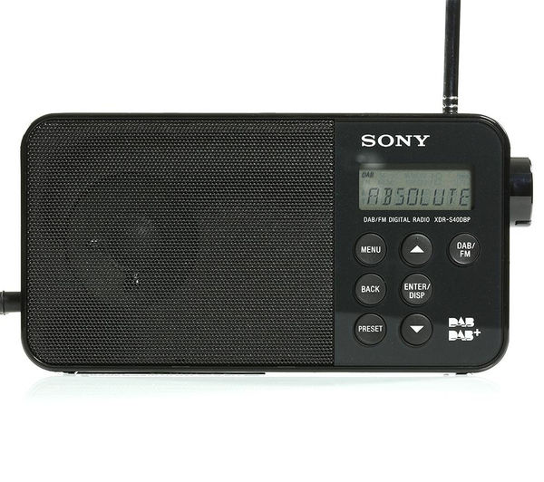 SONY XDRS40DBPB Portable DAB Radio Black