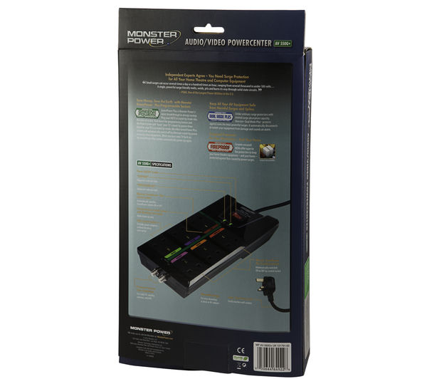 Buy MONSTER PowerCentre AV 550G+ Surge Protector Free Delivery Currys