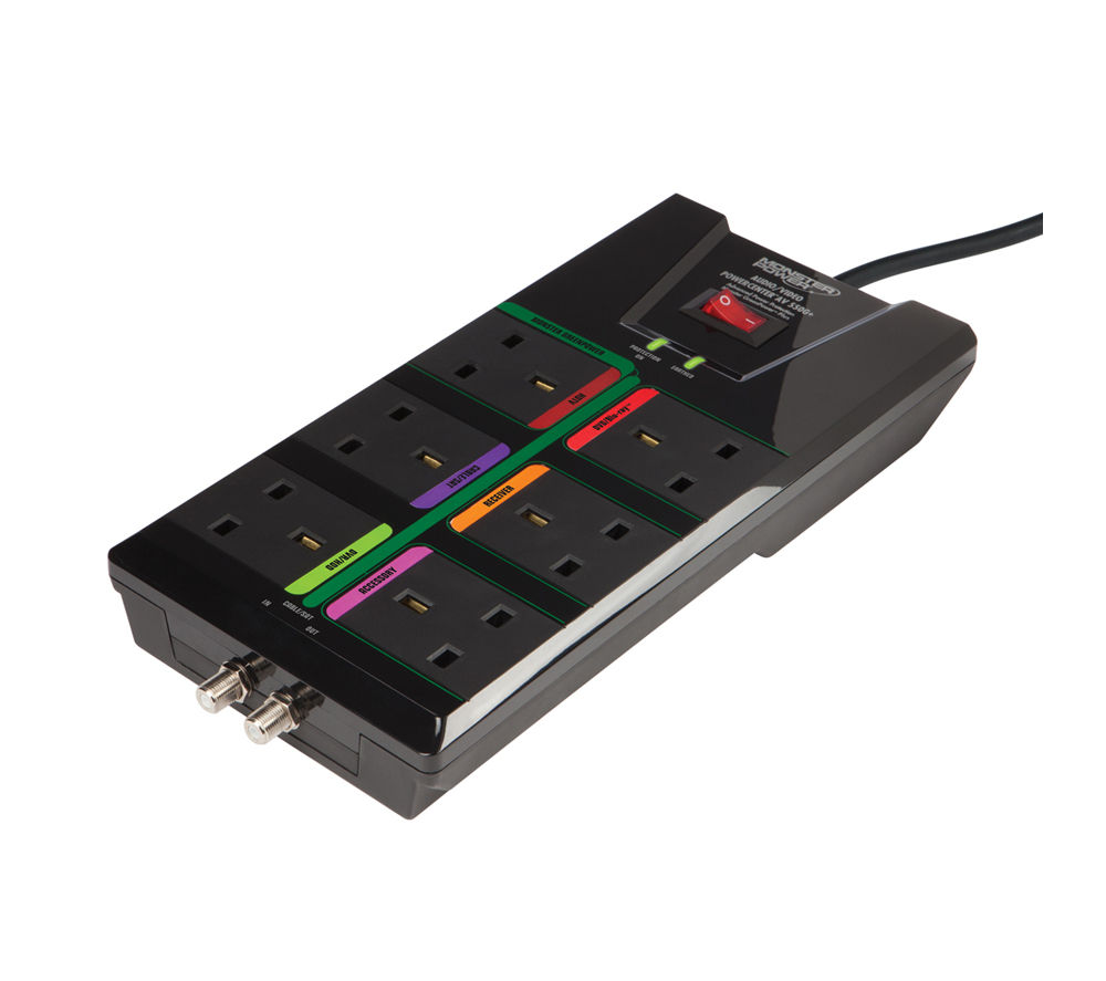 Buy MONSTER PowerCentre AV 550G+ Surge Protector Free Delivery Currys