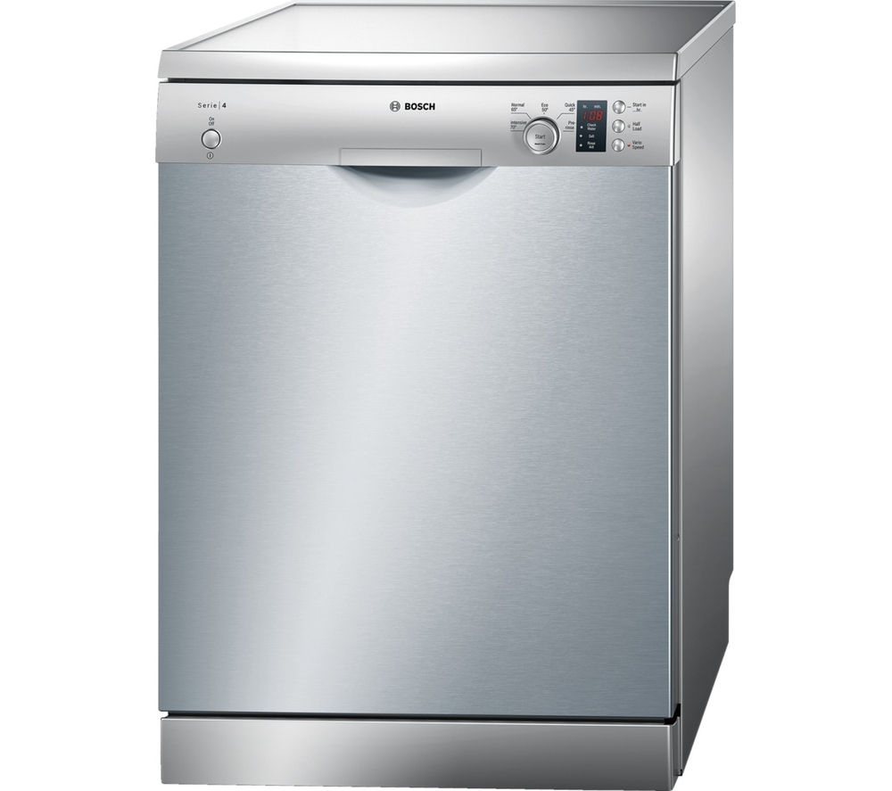 Bosch SMS50C28GB Full-size Dishwasher in Silver