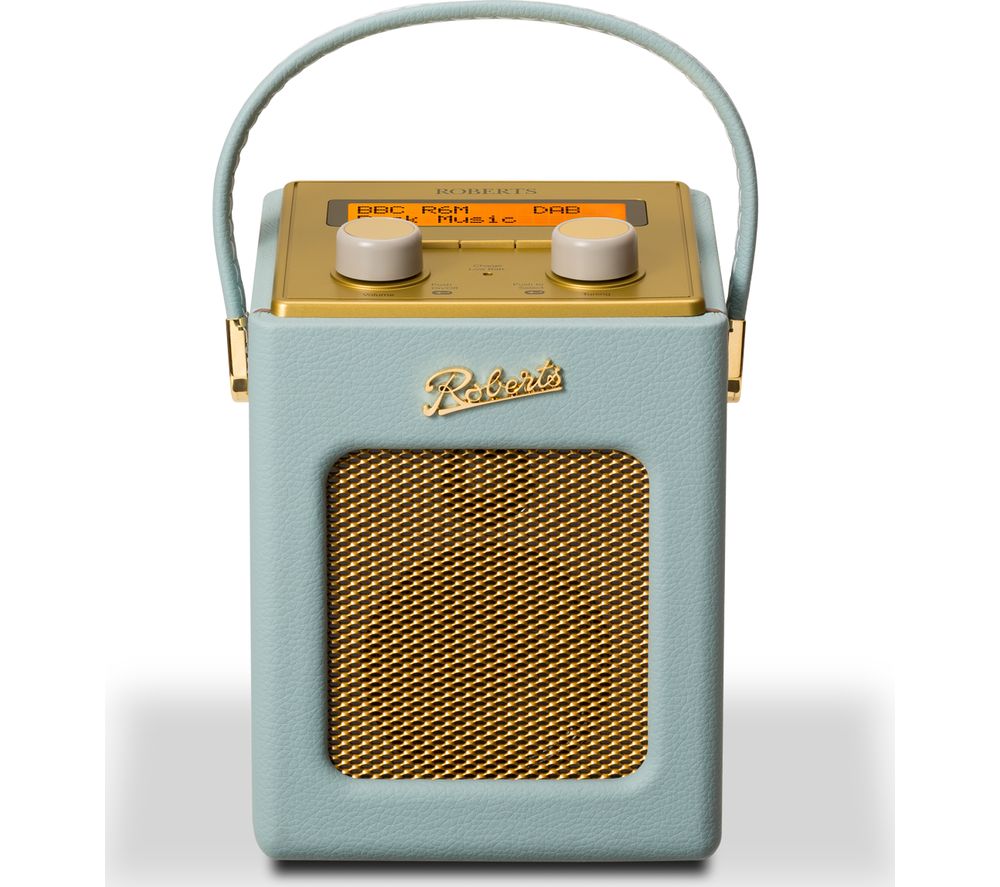 Buy ROBERTS Revival Mini Portable DAB+ Radio Duck Egg & Gold Free