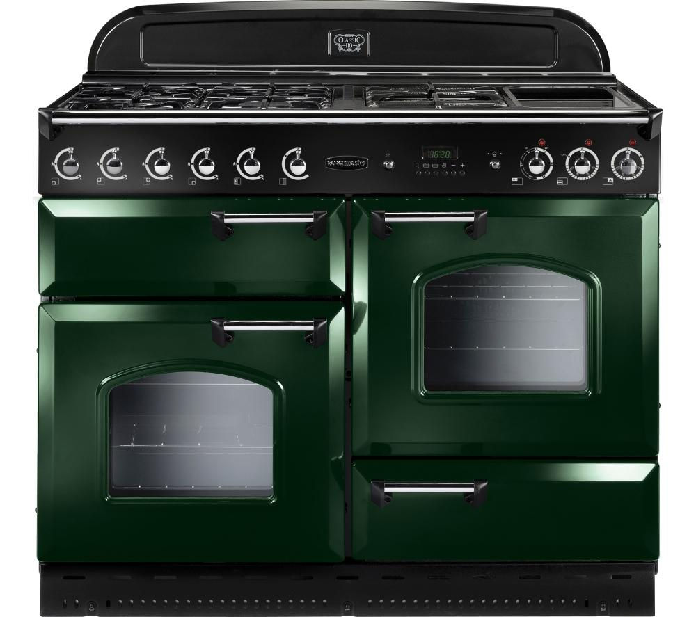 Buy RANGEMASTER Classic 110 LPG Range Cooker Green & Chrome Free