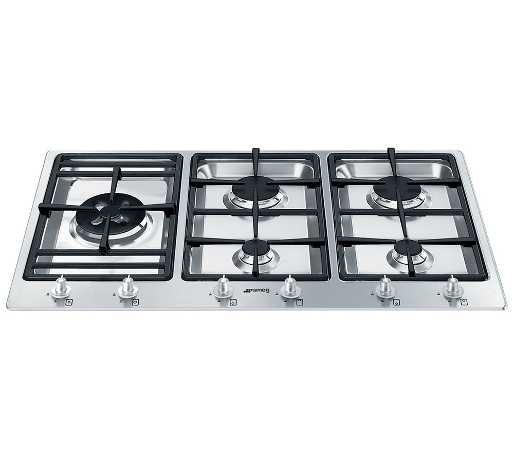 Buy SMEG PS9064 Gas Hob Stainless Steel Free Delivery Currys