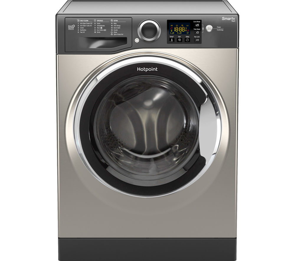 Hotpoint Smart RSG964JGX Washing Machine - Graphite, Graphite