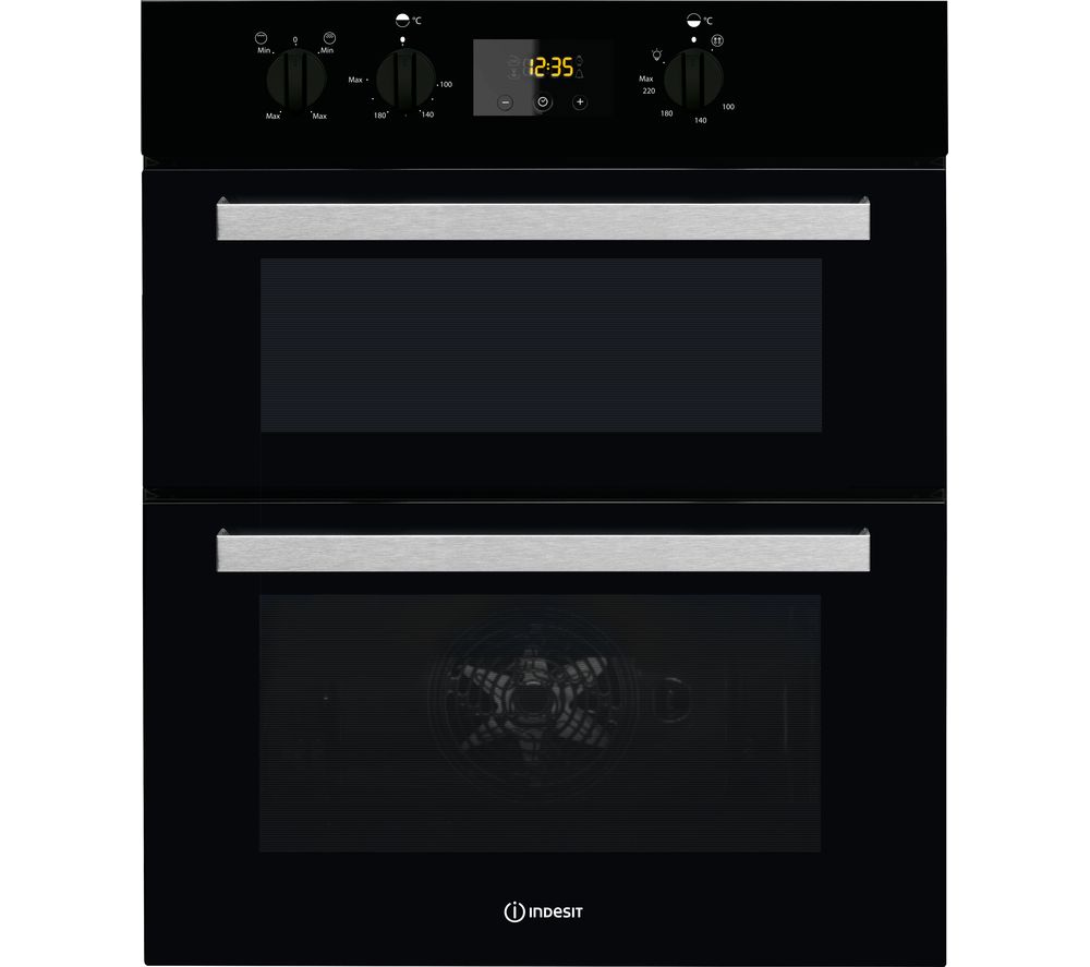 Buy INDESIT Aria IDU 6340 BL Electric Builtunder Double Oven Black