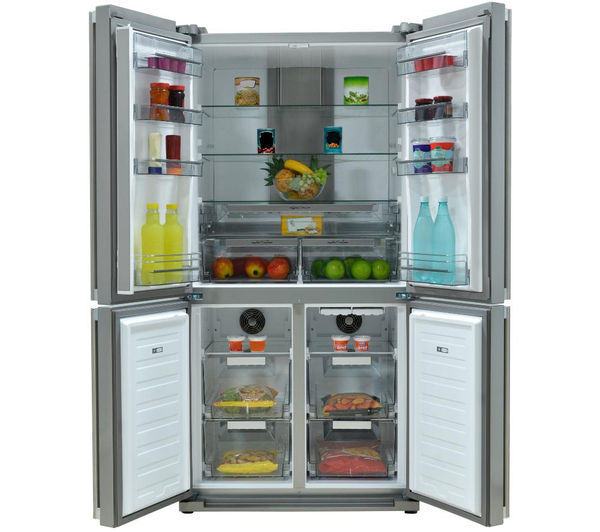 Buy SHARP SJF1526E0IEN Fridge Freezer Stainless Steel Free