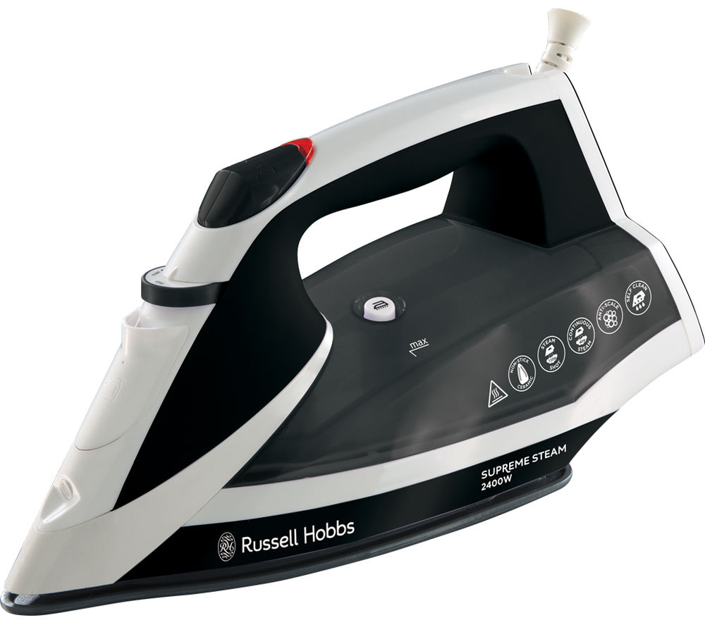 Russell Hobbs Supremesteam 23052 Steam Iron - White & Black in White