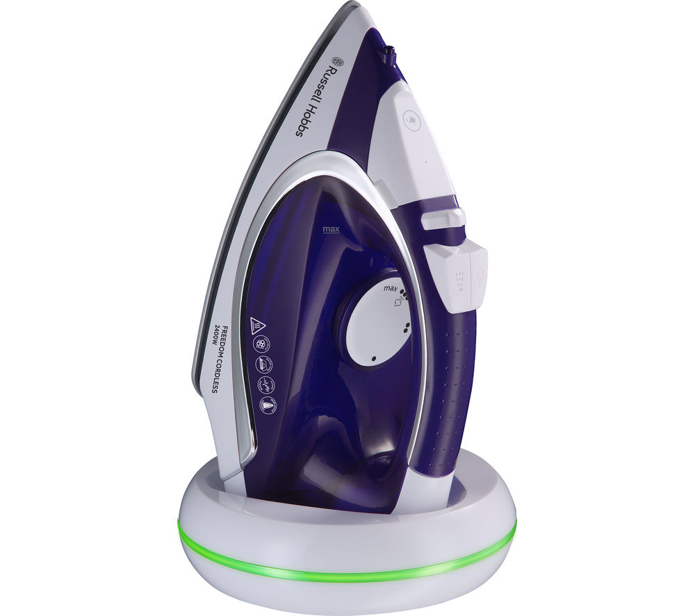 Russell Hobbs Freedom 23300 Cordless Steam Iron - Purple & White, Purple