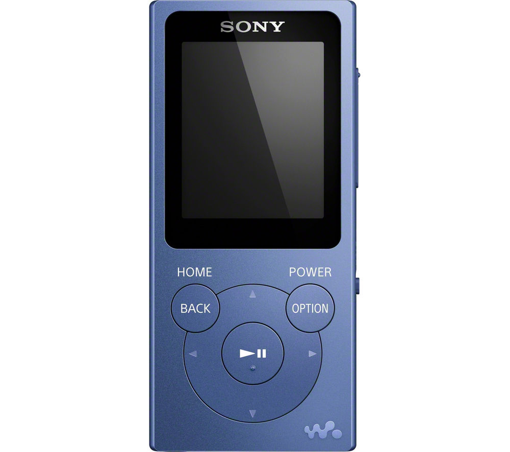 SONY Walkman NWE394R 8 GB MP3 Player with FM Radio Blue Deals PC World