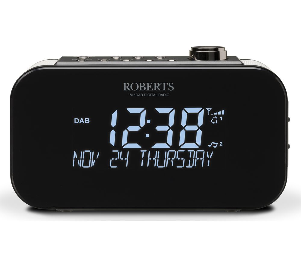 Buy ROBERTS Ortus 3 DAB/FM Clock Radio Black Free Delivery Currys