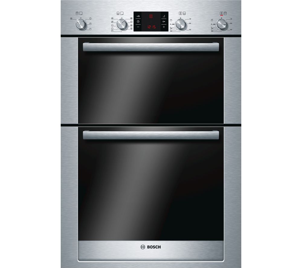 Bosch Exxcel HBM53R550B Electric Double Oven - Stainless Steel, Stainless Steel