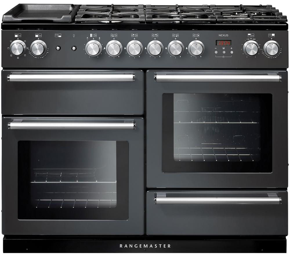 Buy RANGEMASTER Nexus 110 Dual Fuel Range Cooker Slate & Chrome