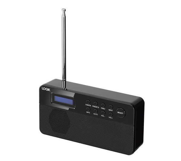 Buy LOGIK L2DAB12 Portable DAB Radio Black Free Delivery Currys