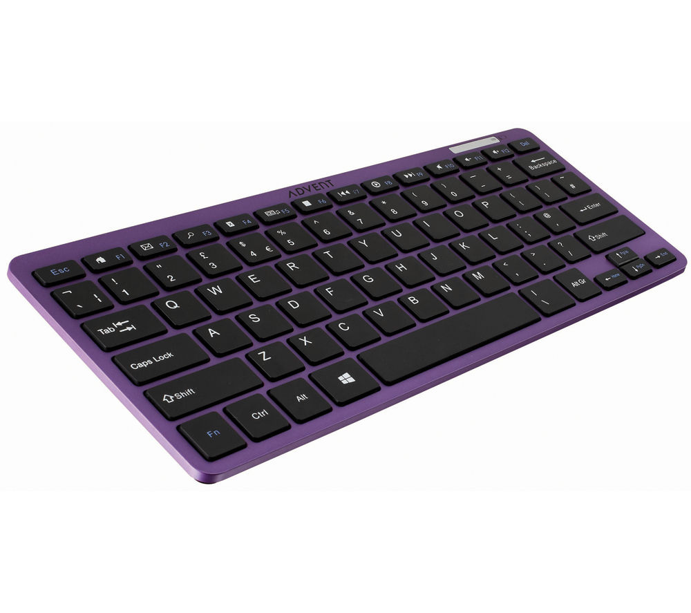 purple typewriter keyboard
