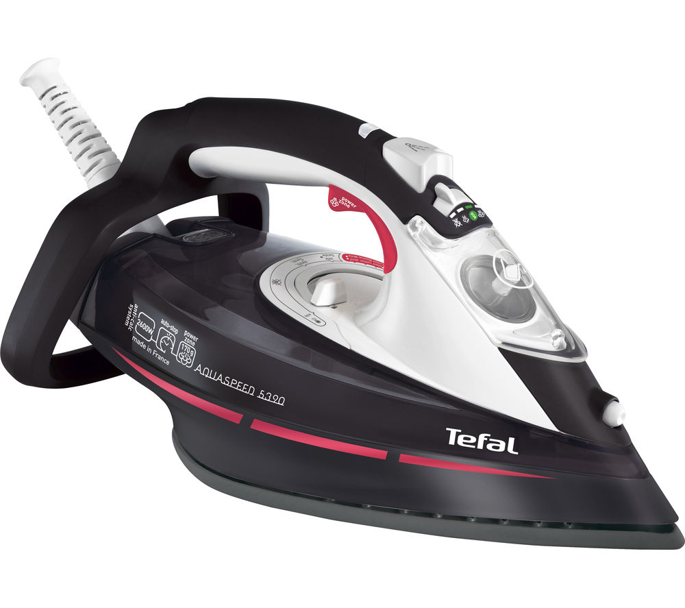 Buy TEFAL Aquaspeed FV5390 Steam Iron Black Free Delivery Currys