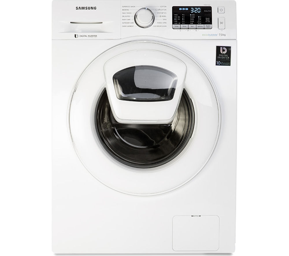 SAMSUNG AddWash WW70K5410WW/EU Washing Machine - White, White