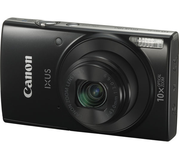 CANON IXUS 180 Compact Camera - Black - 1085C009 - Currys Business