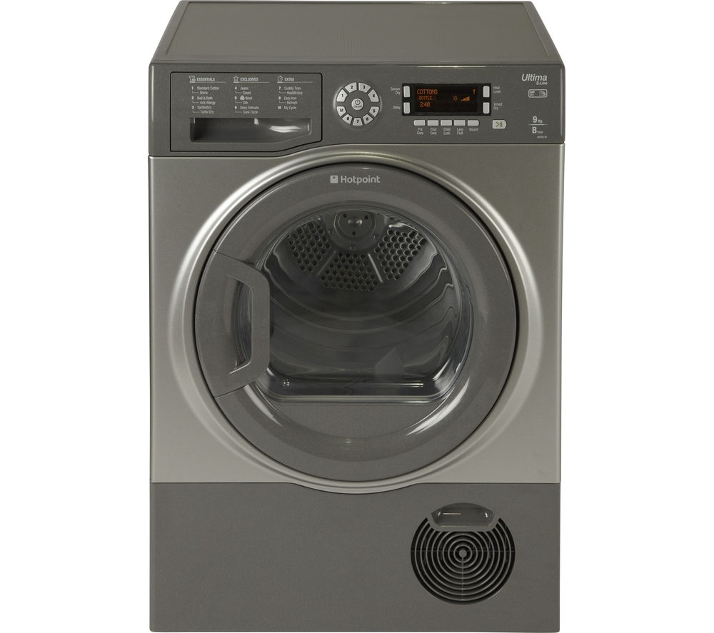 Hotpoint Futura SUTCD97B6GM Condenser Tumble Dryer - Graphite, Graphite