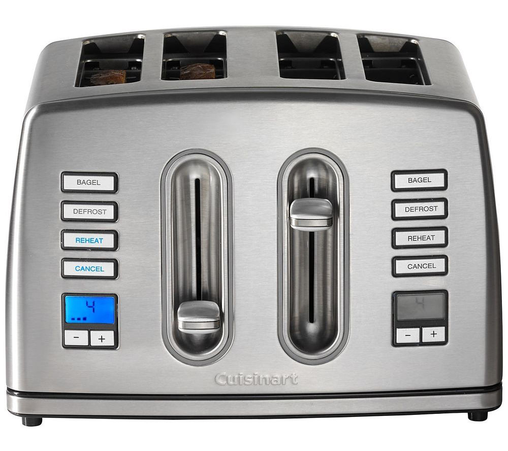 Buy CUISINART CPT445U 4-Slice Toaster - Stainless Steel | Free Delivery Cuisinart Stainless Steel 4 Slice Toaster