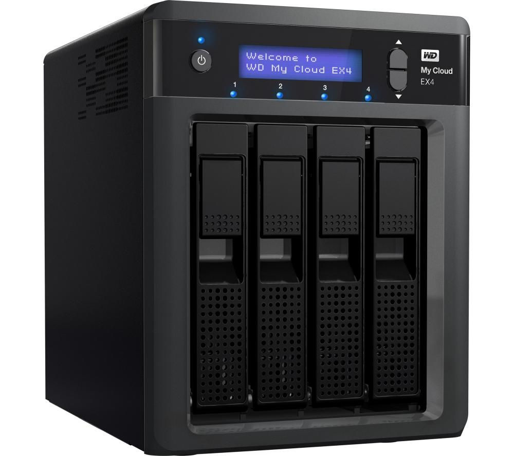 WD MyCloud EX4 External NAS Enclosure 4 Bay + 3 x 3.5" Red Internal