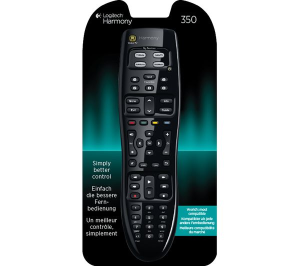 Buy LOGITECH Harmony 350 Universal Remote Control Free Delivery Currys