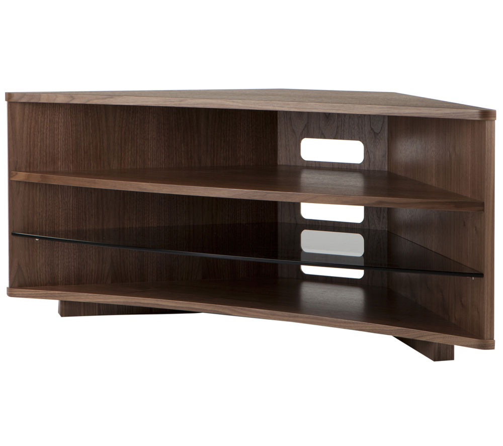 Dark Wood Corner TV Units, Stands and AV Media TV Unit