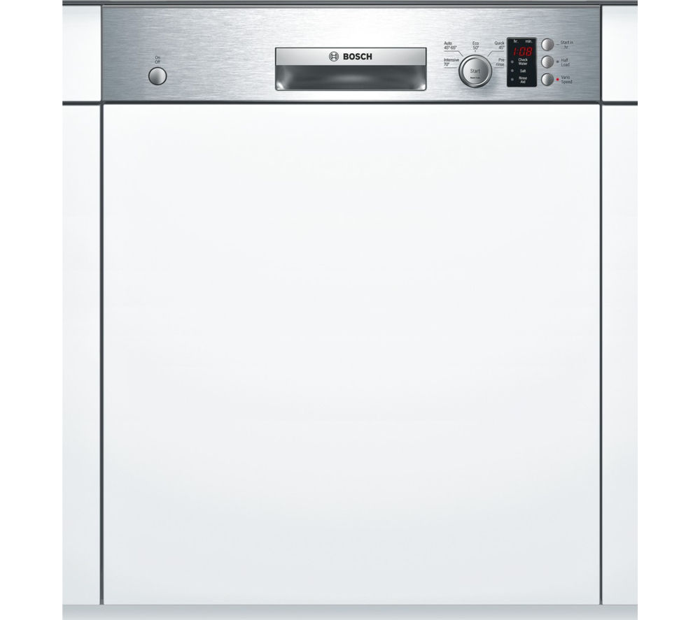 Buy BOSCH SMI50C15GB Fullsize SemiIntegrated Dishwasher Stainless