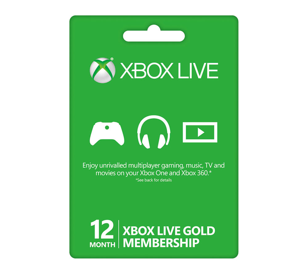 xbox gold membership 12 month plus 12 game pass