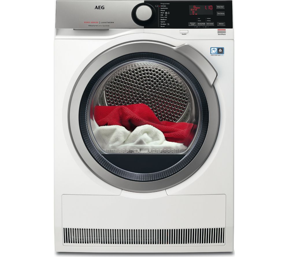 AEG AbsoluteCare T8DEE845R Heat Pump Condenser Tumble Dryer Review