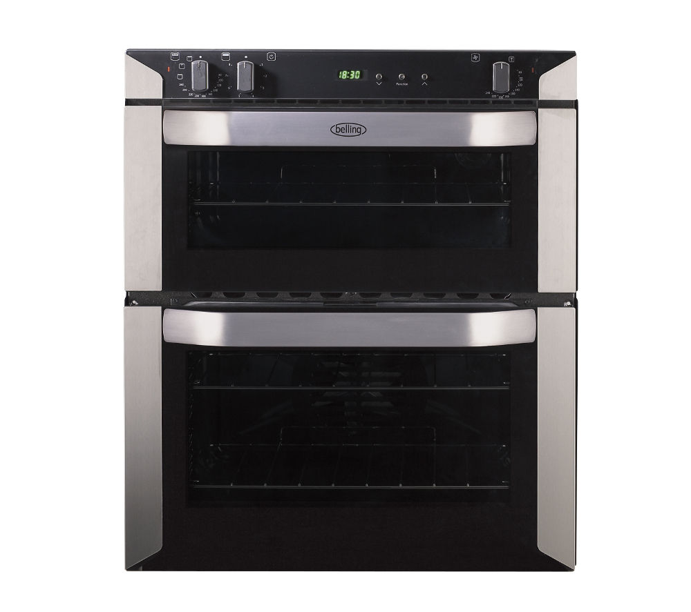 Buy BELLING BI70FP Electric Built-under Double Oven - Stainless Steel